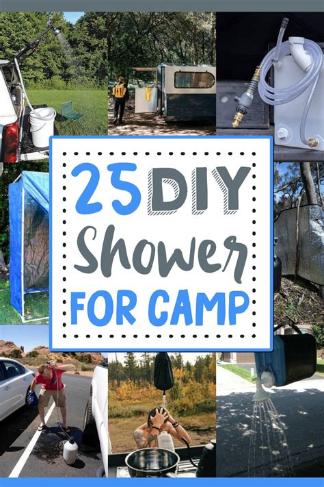 diy camp shower|rigging up camp shower ideas.